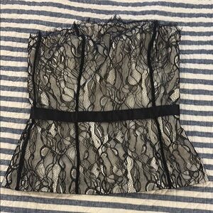Ann Taylor Black Lace Tank Top